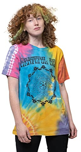 Grateful Dead T Shirt May 1977 Vintage Band Logo Official Unisex Dip Dye Red XL