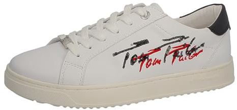 TOM TAILOR Damen 5394713 Sneaker, Weiß, 39 EU