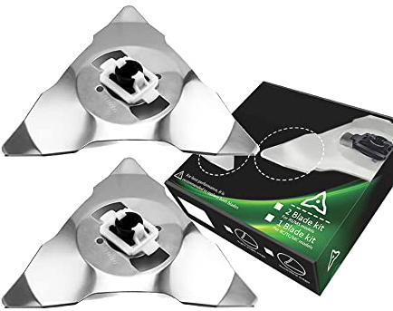 2 cuchillas de repuesto para cortacésped Robomow RS RC MS Series Modelos cortacésped Robot de acero inoxidable Cuchillas de repuesto