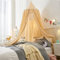 Surwin Betthimmel Madchen Jungen Babybett Doppelbett, Einfarbig Moskitonetz Baldachin Kinderzimmer Einzelbett Himmel Schlafzimmer Dekoration Spielzelte Kinder Geschenk, Ohne Bohren (Khaki)