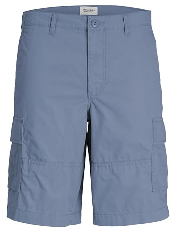 JACK & JONES Herren JPSTCOLE JJCAMPAIGN Short Cargoshorts, Blue Mirage, M