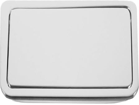 JTWWDM Poubelle D'armoire Avec Couvercle Poubelle Fixé Au Mur, Couvercle Poubelle Ouverture Latérale Intégré, Rabat Facile À Équilibrer, Porte À Pousser Intégrée En Acier Inoxydable,Build A