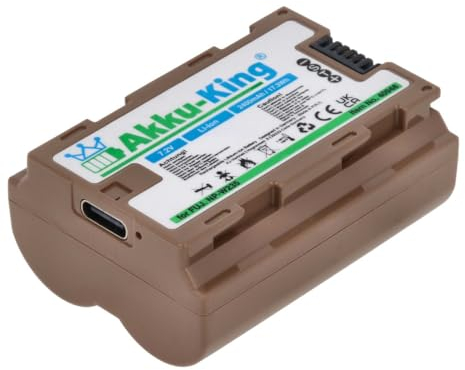 Akku kompatibel mit Fuji NP-W235 - Li-Ion 2400mAh - mit USB-C Input - für FinePix XT4, X-T4