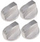 Artibetter Herdknöpfe Gasherdknopf-set 4-teilig Rechtwinklig 0 ° Gasherd-zubehör