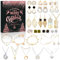 Adventskalender 2024, Adventskalender Schmuck Frauen Mädchen Weihnachtskalender, Weihnachten Countdown 24 Überraschungen Weihnachts Adventskalender Schmuck Armband Ohrringe Halskette Mädchen Frauen