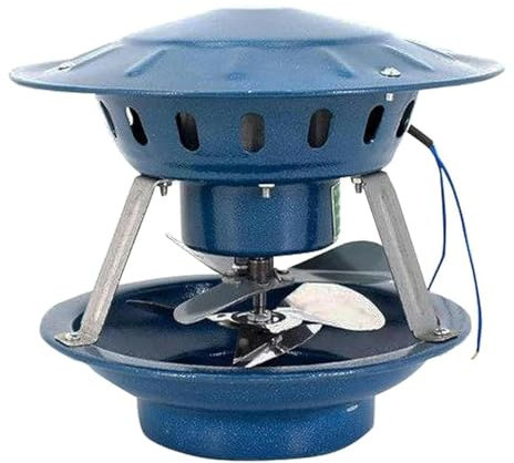 YOUFE Chimney Smoke Evacuator, 100W Induced Draft Fan, Chimney Draft Inducer Chimney Exhaust Fan for Barbecue Air Extractor-Smoke
