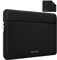 RAINYEAR 17 pollice Laptop Sleeve Custodia per il trasporto compatibile con la maggior parte 17-17,3 Pollice Chromebook Notebook Ultrabook, borsa protettiva antiurto con tasca, Nero