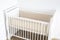 LOOLAY Bettumrandung für 120 x 60 cm Babybett – 2 Teiliges 110 x 30 cm Atmungsaktives Bettumrandung aus Netzstoff – Babybett Umrandungen – Klettverschluss stark Befestigung (Beige)