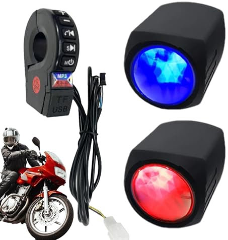 Altavoces para motocicleta,estéreo para motocicleta - Altavoz de montaje en manillar de audio para motocicleta - Amplificador de radio resistente a la intemperie, de amplificador de audio de sonido de