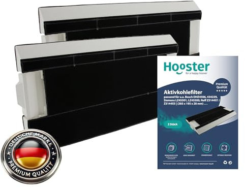 2 Aktivkohlefilter geeignet für Dunstabzugshaube Bosch DHZ4506 / 434229 Siemens LZ45501 / LZ45500 und Neff Z5144X1 / Z5144X5 | Filter für Dunstabzug