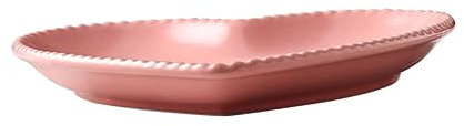 Cabilock Elegante Plato De Cerámica Para Servir Bandeja De Postre En Forma De Corazón Para Refrigerio Para Fiestas En Casa
