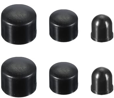 PATIKIL Skateboard Bushings, Long-Board Truck Replacement Pivot Cups Rebuild Set for Outdoor Skateboard Parts 18mm 16mm 12mm, Black
