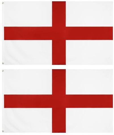 Lot de 2 drapeaux rouges et blancs de 90 x 150 cm avec œillets pour la maison et le jardin