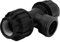 H2O-Flex® Black Edition 32 er PP Fitting T-Stück mit 1 IG DVGW Klemmverbinder 32mm T Verschraubung mit 1 Zoll Innengewinde für PE Rohr Adapter Verbinder mit IG