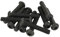 Lot de 10 vis à tête hexagonale M8 (8 mm x 40 mm) en acier de qualité 10.9 Noir
