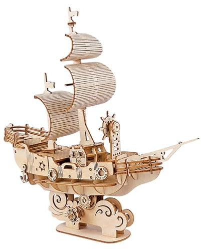 HGZLQKD 3D Boat Puzzle Model Jigsaw Puzzle Home Decoration Educational Toy Handcrafts