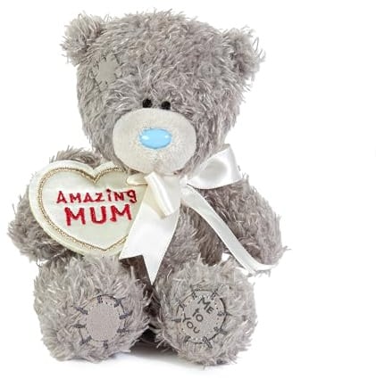 Me To You Tatty Teddy 'Amazing Mum' 10cm Plush Bear With Embroidered Flower - Official Collection