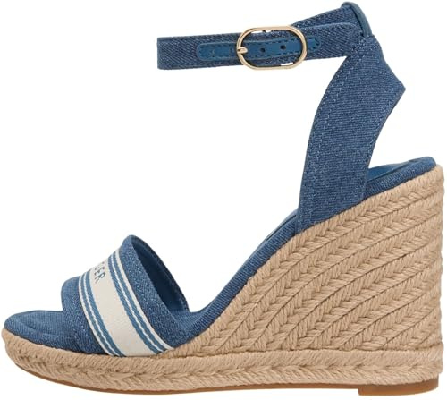 Tommy Hilfiger Damen High Wedge Espad Webbing Fw0fw09342Keil-Espadrilles