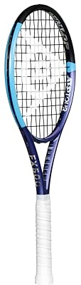 DUNLOP Mini Raquette FX 500 – Accessoire de Tennis de Collection en Violet/Noir/Cyan – Cadeau de décoration Mini Tennis pour Joueurs et Fans