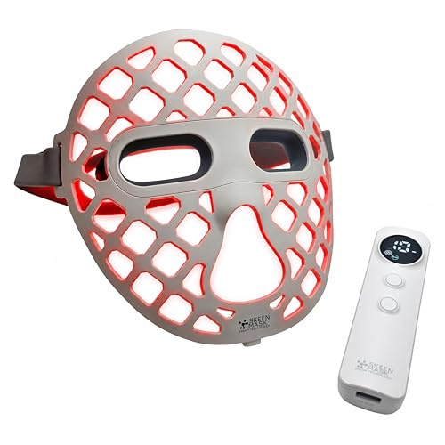 SKEEN Mask, Maschera LED viso in silicone liquido, 54 led ad alta intensità