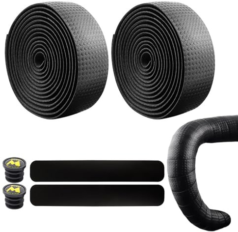 Generisch Bike Handlebar Tape - Long Adhesive Cycling Handle Wrap | Anti Slip Shockproof Grip Tape for, Road Bike, Racing Bicycle, Comfortable Handlebar Accessories