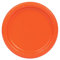 Solid Pumpkin Orange Round Paper Dinner Plates (22cm) 8 Count - Sturdy & Elegant for Parties and Events