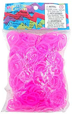Elastiques Rainbow Loom Rose Jelly