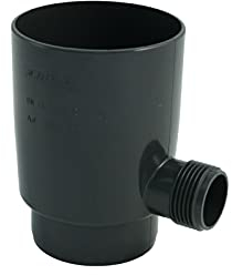 Marley Regensammler für Fallrohr mit Überlaufstop DN 75mm Regenrohr Regen Fallrohrfilter anthrazit
