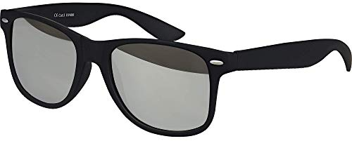 Balinco – Sonnenbrille Damen & Herren UV400 CAT 3 CE – Klassische Sonnenbrillen mit Federscharnier – Verspiegelte, braune, Klarglas & Smoke-Gläser – Sunglasses 100% UVA/UVB Schutz – Diverse Farben