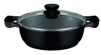 BIOCOOK PLUS NON STICK 30CM DIE CAST SAUTE/LOW CASSEROLE PAN WITH LID