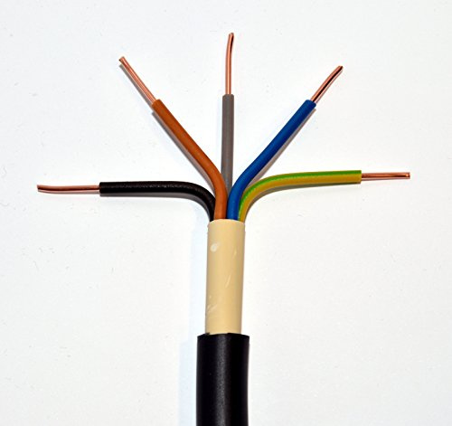 Erdkabel NYY-J 5x16 mm² RE schwarz Ring 50m 5x16qmm für den Innen- und Außenbereich