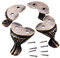 Eckenschutz aus antikem Messing, Zinklegierung, Geschenkbox, Schmuck, Holzkoffer, dekorative Füße, Metall, Eckenschutz, Möbelbeschläge, 4 Stück