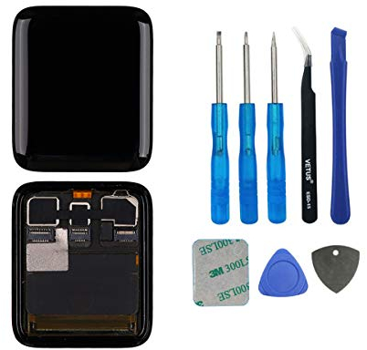 swark Pantalla OLED compatible con Apple Watch Series 3 de 42 mm (3ª generación), celular+GPS (no apto para GPS), pantalla táctil y montaje de digitalizador + herramientas