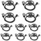 Retevis EEK012 Adjustable D-shaped Headset with PTT Microphone Compatible with Kenwood Two Way Radio BAOFENG UV5R 888S RT24 RT27 Walkie Talkie Headset (10 pcs)