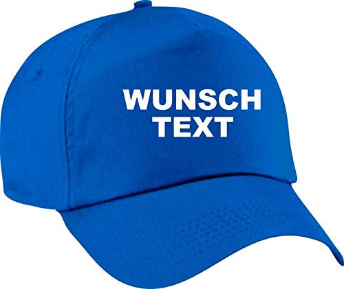 Shirtinstyle Basecap, mit deinem Wunschtext Bedruckt, super Geschenkidee, Mütze Kappe Hut Cap, Farbe Royal