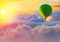 wandmotiv24 Fototapete Heißluftballon Sonne Himmel, M 250 x 175 cm - 5 Teile, Wanddeko, Wandbild, Wandtapete, Ballon Wolken Fahrzeug M6713