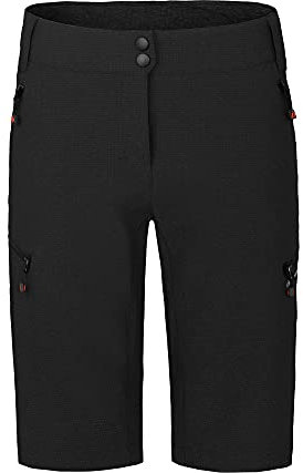 Bergson Vina Bermuda | Damen Radshorts (mit gepolsterter Innenhose), robust, elastisch, Black [900], 42 - Damen