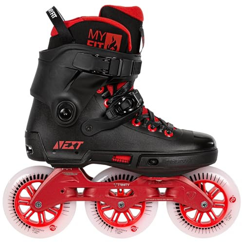 Powerslide Inline Skate Next Black Red 110, für Urban und Fitness, für Damen und Herren