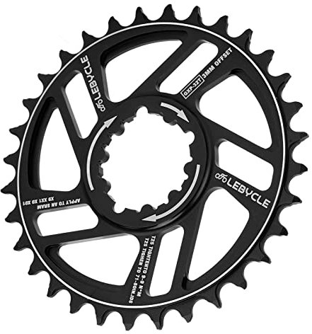 SUNGOOYUE Fahrrad Kettenblatt, 32T Kettenblatt 3mm Offset Direct Mount Narrow Wide Kettenblatt f¨¹r SRAM GXP Kurbel(Schwarz),Fahrr?der und Ersatzteile