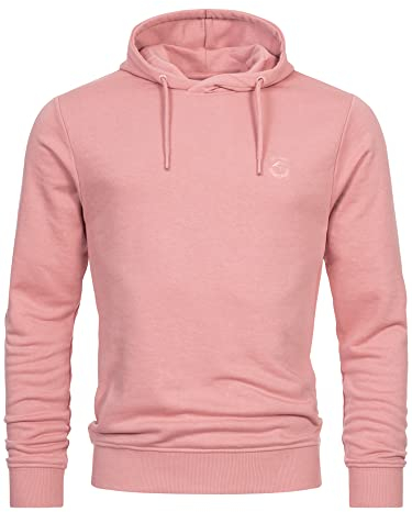 Indicode Herren Simpson Sweatshirt mit Kapuze | Hoodie Kapuzenpullover für Männer Rosette, L
