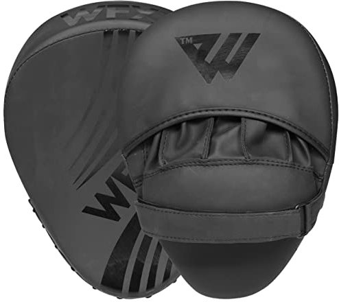 WFX Almohadillas de Boxeo Manoplas de Enfoque Gancho y jab Saco de Boxeo Entrenamiento de Objetivo Escudo de Ataque Curvo Mano Muay Thai Pad MMA Guantes de Artes Marciales ()