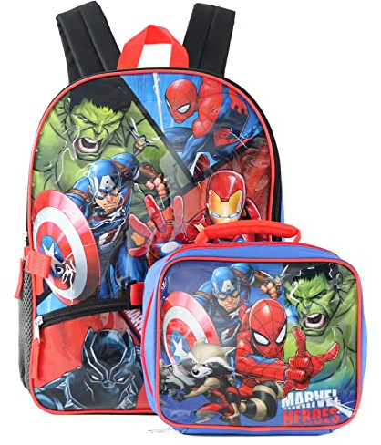 Marvel Zaino Avengers con borsa termica staccabile, Eroi, Taglia unica