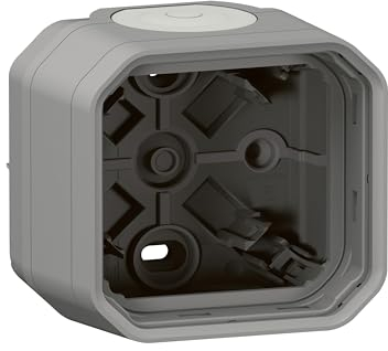 boitier saillie - 1 poste - gris - legrand plexo 069651l