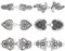 Dacitiery 6 Stück Vintage Pullover Schal Clips, Metall Strickjacke Clip, Vintage Kragen Schal Pin Retro Umhang Broschen Schal Pins Pullover Clips Cardigan Clip für Frauen Mädchen