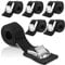 4 Sangle a Cliquet 1m Sangles d'arrimage Sangles de Tension avec Boucle Sangle de Serrage avec Rembourrage pour Bagages Vélo Moto Remorque Largeur 25mm Charge Maximale 250 kg