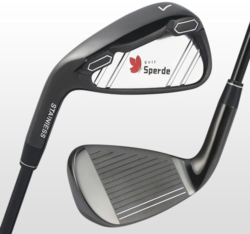 Sperde Golfeisen 7 für Golfer, langsamere Schwunggeschwindigkeiten, Graphitschaft, Golfschläger, Unisex, Rechtshänder, Golf 7, Eisen-Trainingsschläger für Herren