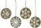 zeitzone Christbaumkugeln Papier 4 Stück Nordic Boho Pappmache Schneeflocke Weihnachten