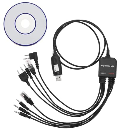 eMagTech Programmierkabel 8-in-1 USB Programmierkabel Radios Programmierkabel Kompatibel mit Motorola Kompatibel mit Kenwood Kompatibel mit HYT Kompatibel mit ICOM