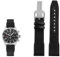 vkeid Nylon-Leder-Uhrenarmband, 20 mm, 21 mm, 22 mm, passend für IWC Le Petit Prince Big Pilot TOP Gun IW3777, schwarzes Sport-Canvas-Uhrenarmband