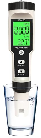 YIYEGO pH Messgerät, 4-in-1 pH ORP H2 TEMP Tester, Acqua IP67 Wasserdicht 0,01 hochpräzise digital Wasserqualitätstester mit ATC-Funktion